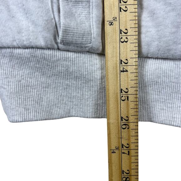 Vintage Y2K Fox Racing Sasquatch Hoodie L | Faux Fur Zip Up Jacket Heather Gray - Picture 15 of 16